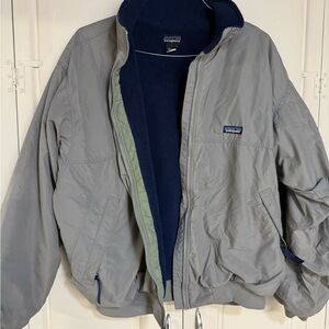 Patagonia Men's Gray Fleece lined Jacket